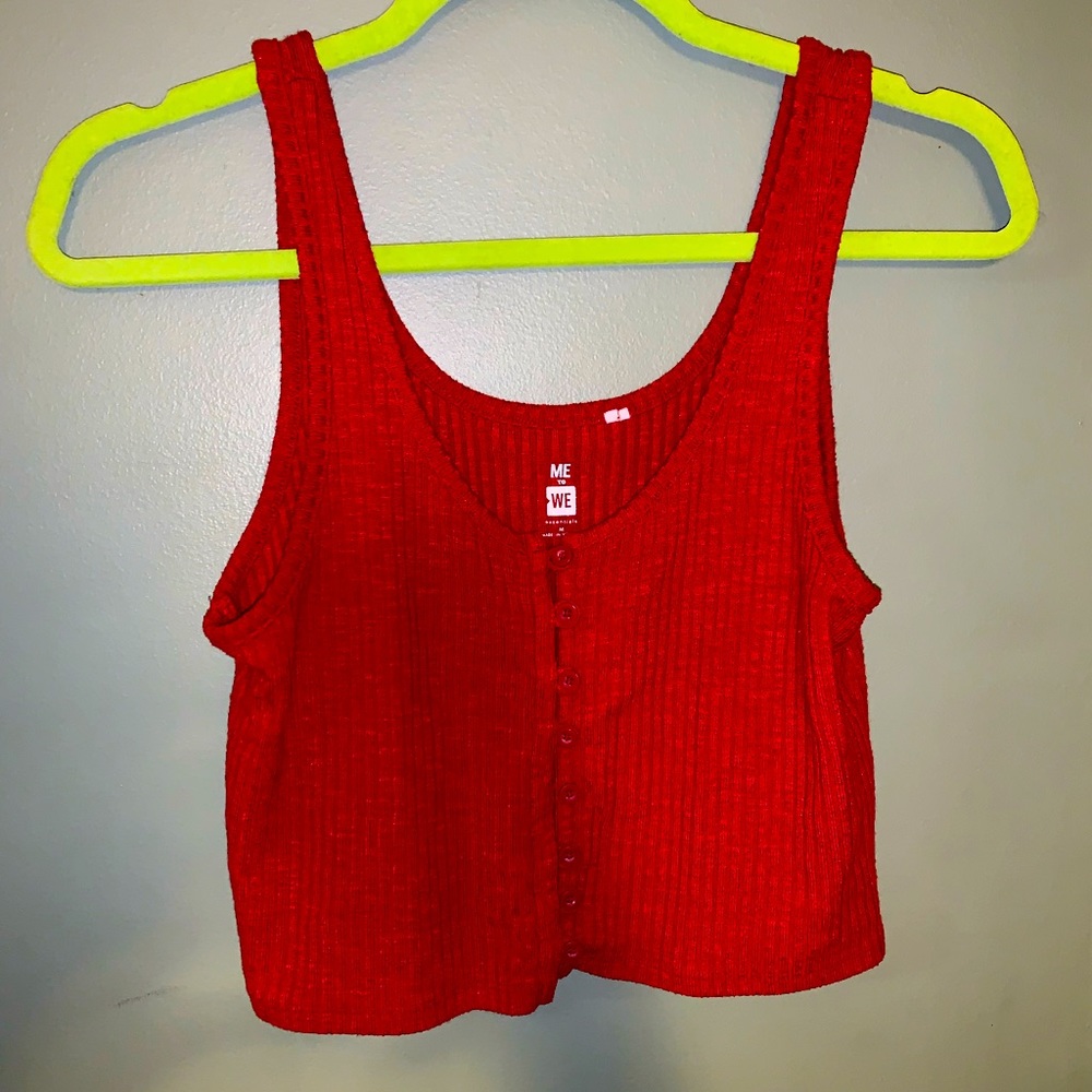Red Crop Top